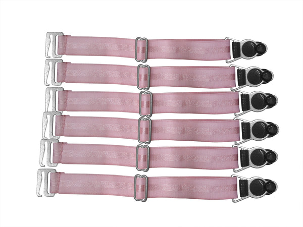 Suspender Clips In Baby Pink - Corsets Queen US-CA