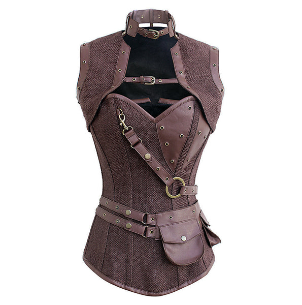 Ali Steampunk Corset - Corsets Queen US-CA