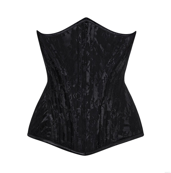 Bess Waist Trainer Net Overlay Corset - Corsets Queen US-CA