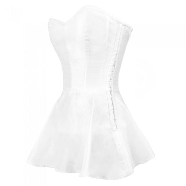 white christmas dresses Camille white corset mini dress main image 0