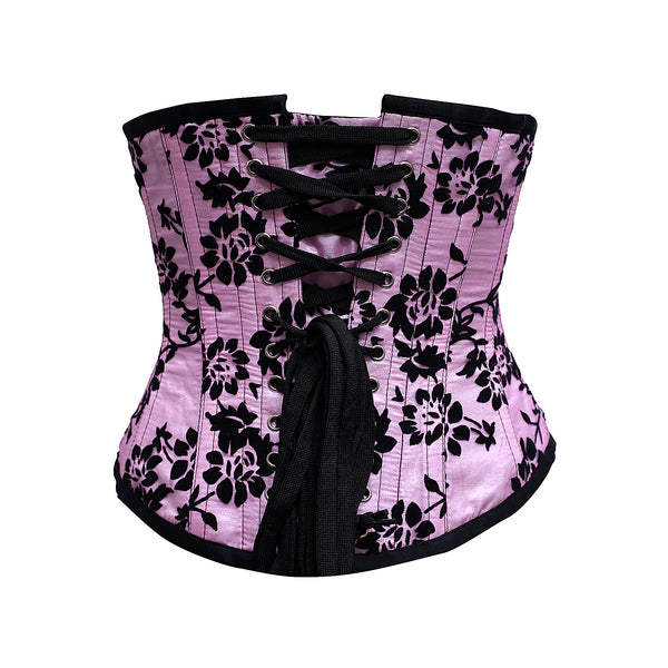 Mollie Overbust Corset In Tissue Flocking