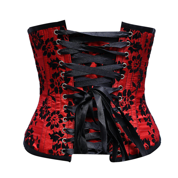 Gorry Underbust Corset In Tissue Flocking