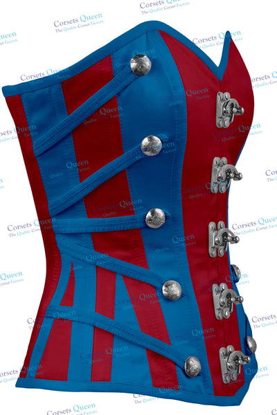 Devine Fuchsia Satin Brocade Overbust Corset main image 0