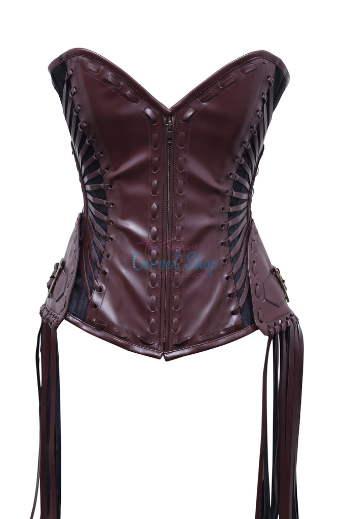 Shoudran Brown Steampunk Overbust Corset