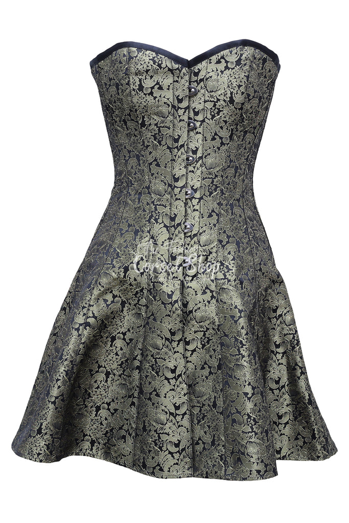 bone corset dress Designer Beaded Boning Illusion Corset A-line Long Wedding Dress
