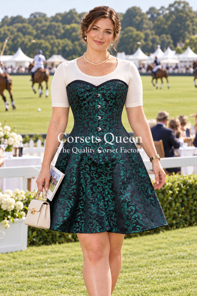 Niehues Brocade Corset Dress