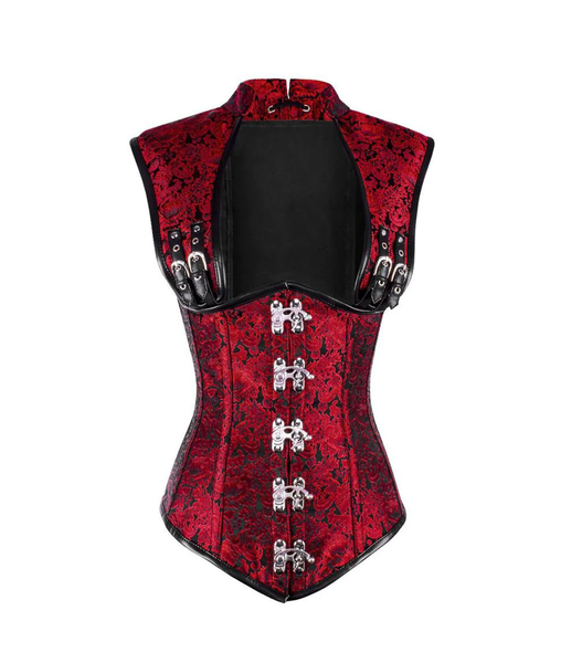 Alia Gothic Underbust Corset with Shoulder Straps - Corsets Queen US-CA