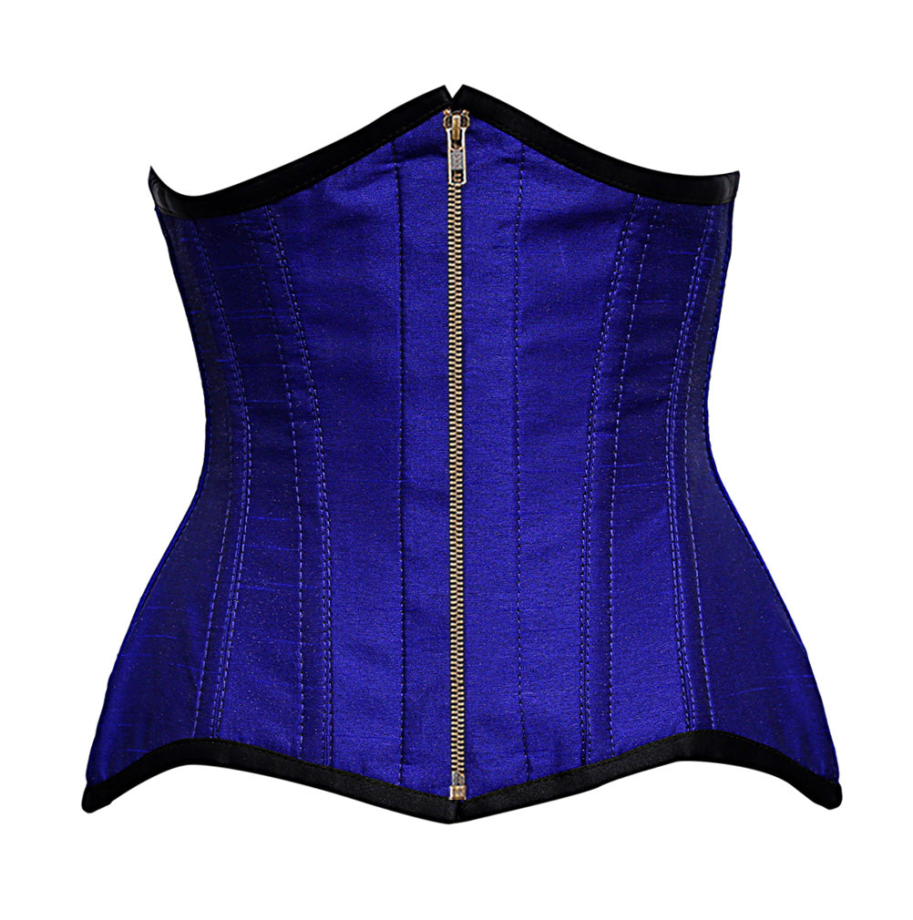 JJ-GOGO Victorian Royal Blue Underbust Steel Boned Corset (S) at   Women's Clothing store