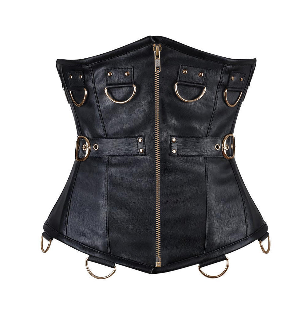 Krista Faux Leather Gothic Corset
