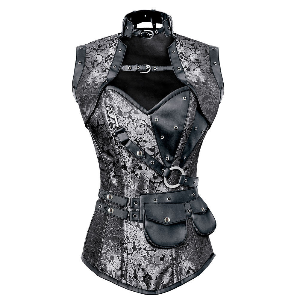 【最終お値下げ】PERVERZE Rib Cage Bustier silver PERVERZE（パーバーズ）の「Rib Cage Bustier（タンクトップ