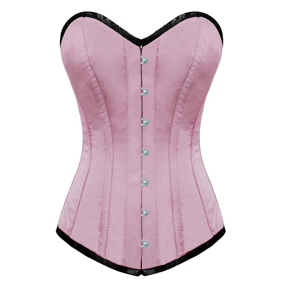 Made to measures overbust authentic corset with long hip-line. Steel-b –  Corsettery Authentic Corsets USA