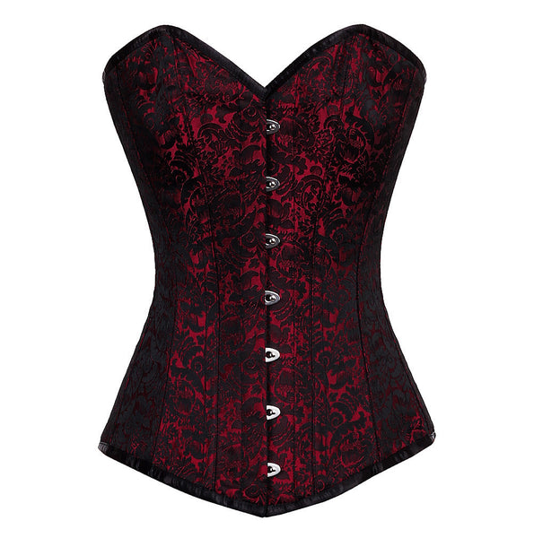 EB-9051 RED/BLACK BRO-100 - Corsets Queen US-CA