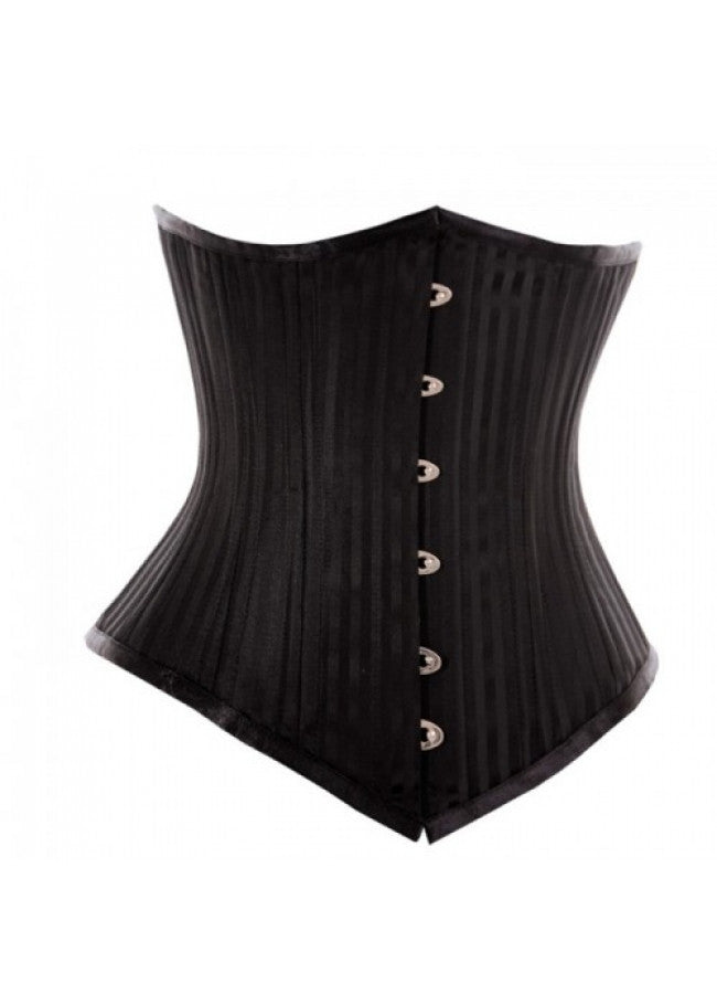 WT-UB LONGER BLACK/BLACK STRIPE JACQ- Black Stripe Jacquard Corset Dress- Plus Size Dress Corsets Queen US-CA WT-UB LONGER BLACK/BLACK STRIPE JACQ- Black Stripe Jacquard Corset Dress- Plus Size Dress Corsets Queen US-CA
