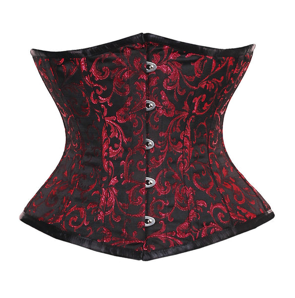 CANDY RED/BLACK BRO-200 - Corsets Queen US-CA
