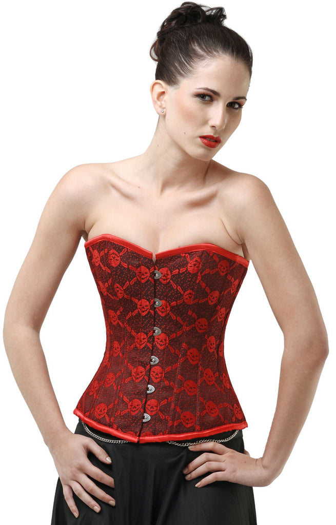 skull corset dress Skull Brocade Gothabilly Dress