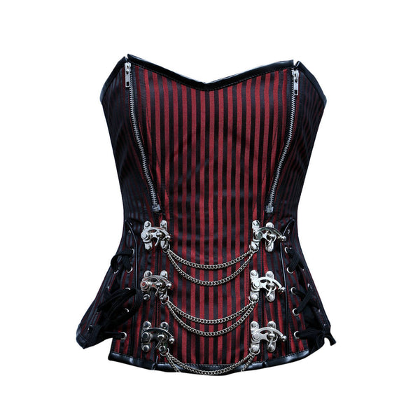 Corset Queen, Intimates & Sleepwear, Nwot Red Brocade Underbust Goth  Corset