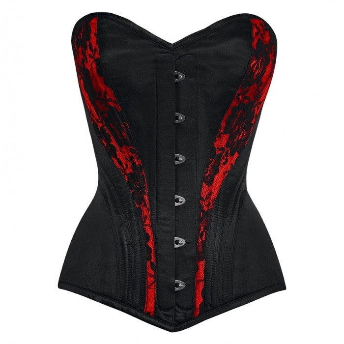 Black and Red Corset Top