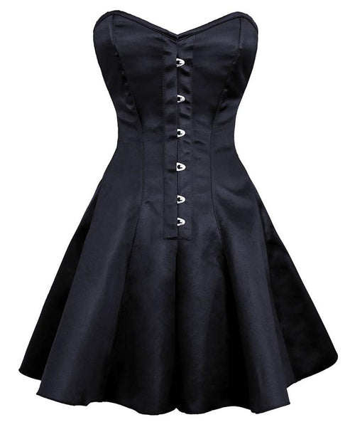 Jacobina Gothic Authentic Steel Boned Overbust Corset Dress