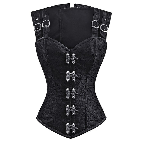 Nyomi Gothic Corset with Shoulder Straps - Corsets Queen US-CA