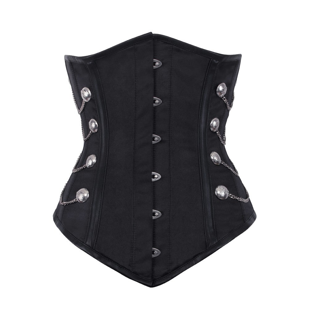 black corset fancy dress Womens Renaissance Fair Stays Corset Costume in Black- Ren Faire - Medieval Fantasy Cosplay - 2 Piece Skirt & Corset - The Diana