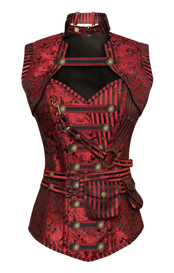 red and black steampunk dress Hot Topic Steampunk Lolita Red Gears Dress Red/black Goth Size Med Doll Costume