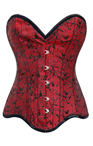 Margret Brocade Overbust Corset - Corsets Queen US-CA