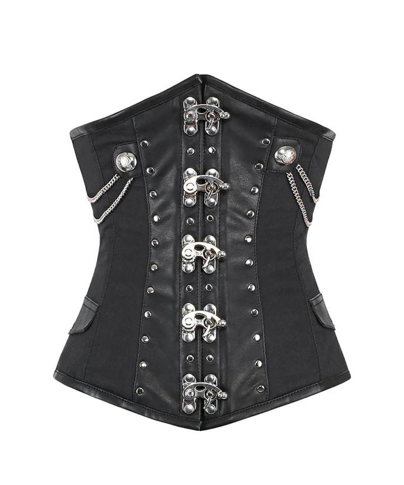 Ted Gothic Cotton Underbust Corset - Corsets Queen US-CA