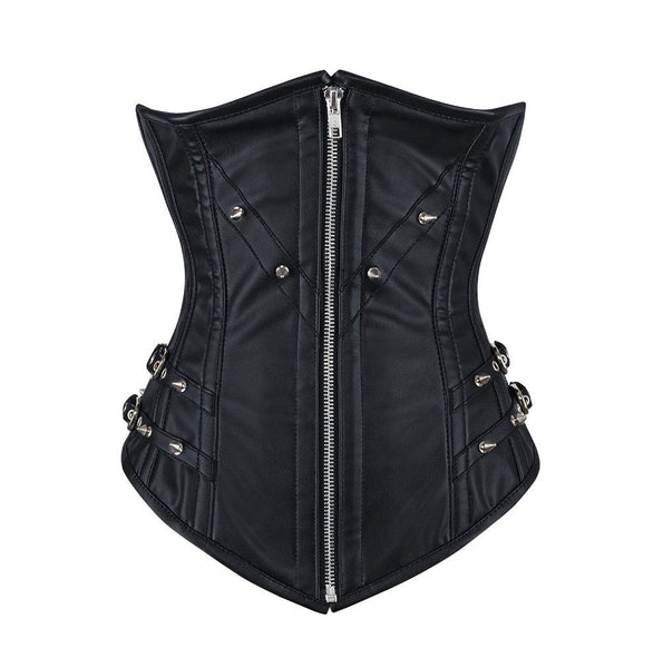 Williams Sheep Nappa Leather Underbust Corset - Corsets Queen US-CA