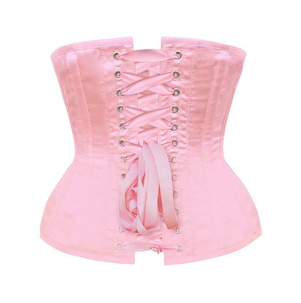 Knight Pink Steel Boned Underbust Curvy Corset main image 0