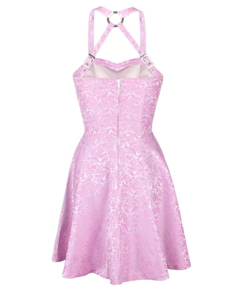 Cadel Pink Skater Dress in Brocade - Pink Brocade Corset Dress - Online Corset Store Corsets Queen US-CA Cadel Pink Skater Dress in Brocade - Pink Brocade Corset Dress - Online Corset Store Corsets Queen US-CA