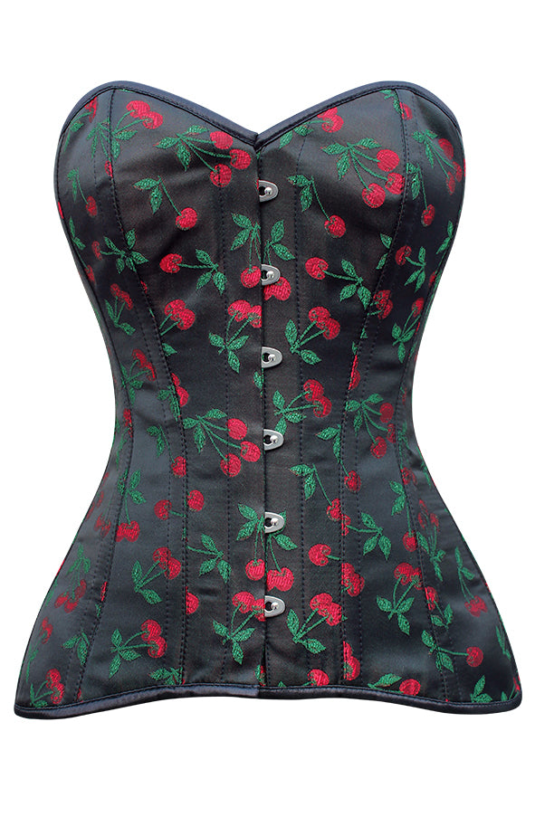 Savic Cherry Brocade Overbust Corset | Corsets Queen US-CA