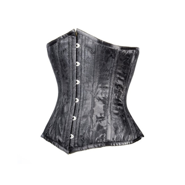Antoine Black Net Overlay Underbust Corset | Corsets Queen US-CA
