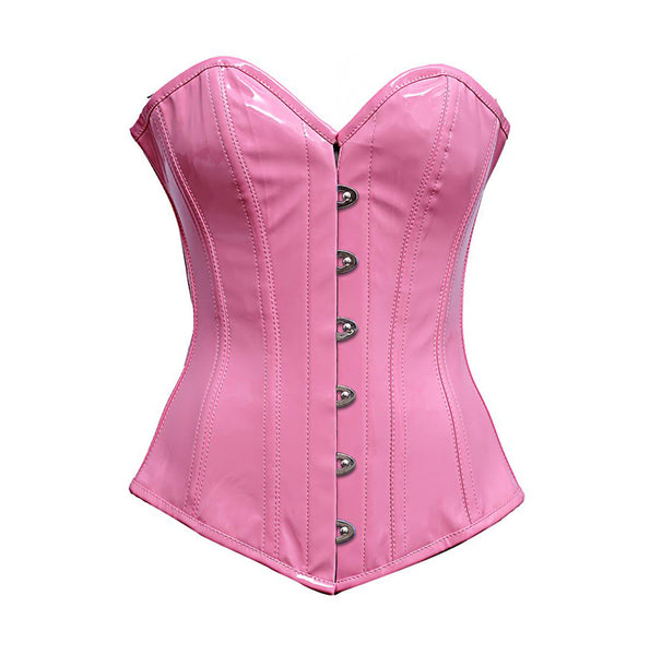 Shiny PVC Overbust Steel-boned Authentic Heavy Corset, Different Colors.  Gothic, Bdsm, Burlesque, Prom, Valentine Gift Waist Training Corset -   Canada