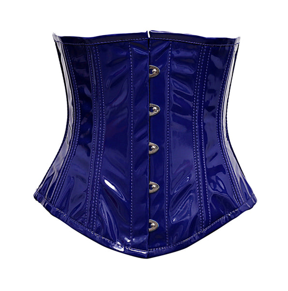 PVC corset waist corset PVC corsage royal blue Bitte Größe wählen (Select)  Größe S
