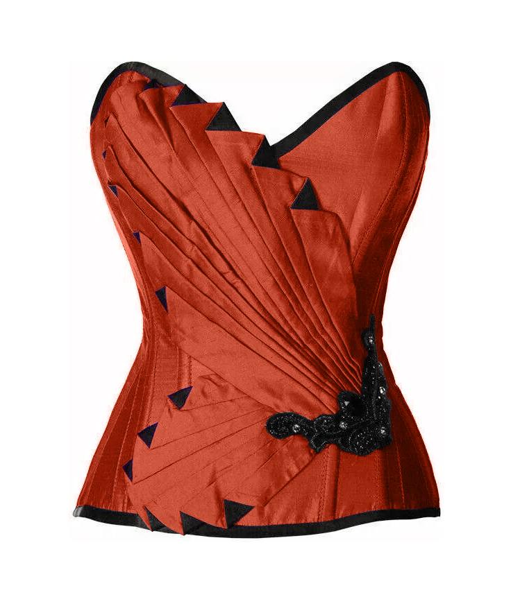 orange bustier top
