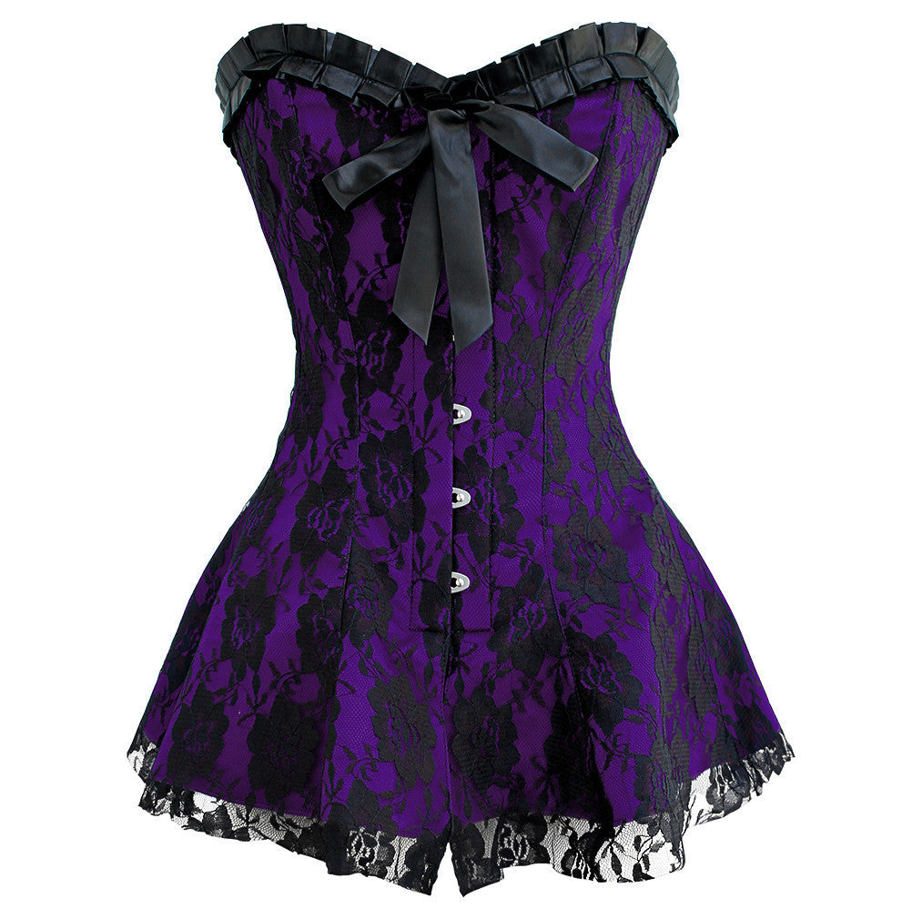 A beautifully ornate overbust corset dress in size 24 from