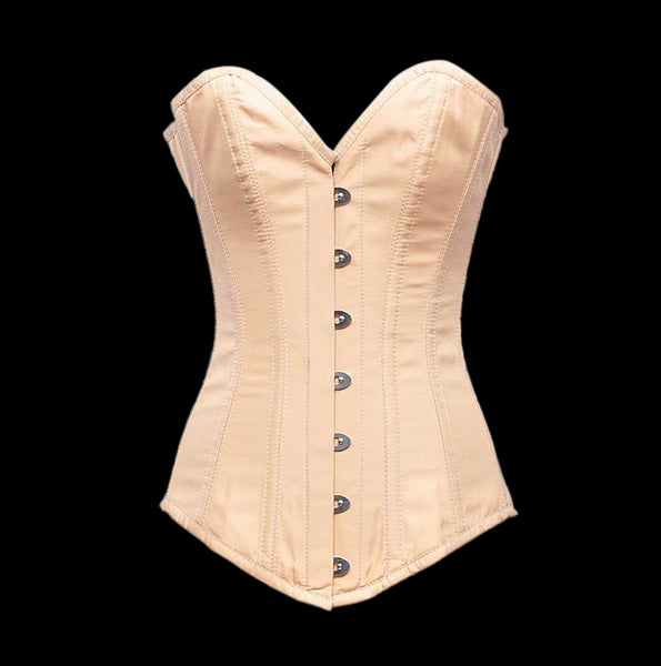 Beige Cotton Underbust corset - Double Steel Boned – ohwears